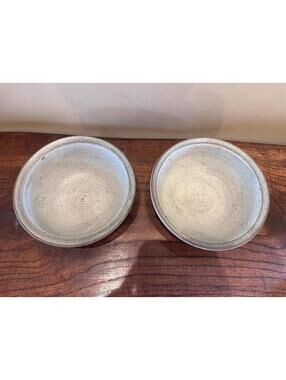 Vintage 1979 Dakota Stoneware Bushnell SD Gray Bowls